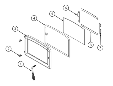 Repair Parts 3 Diagram and Parts List for AW2020E-P  US Stove Company Heating Stove